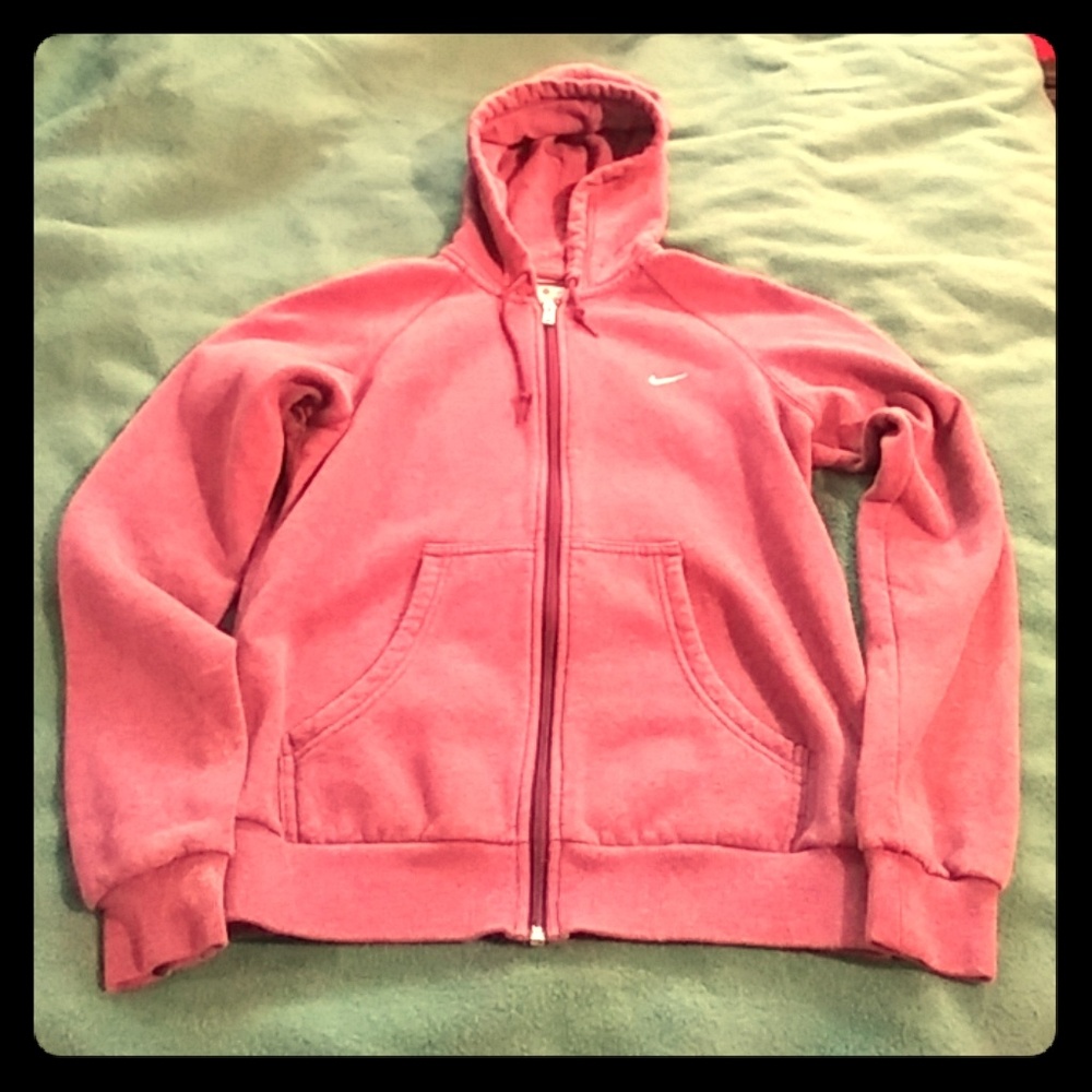 Purple nike jacket zip up.